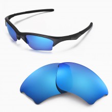 Walleva Ice Blue Coated ISARC Polarized Replacement Lenses for Oakley Half Jacket XLJ Sunglasses 